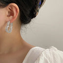 Luxury Wheat Earrings Shiny Zircon Party Charm Jewelry