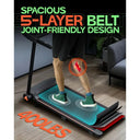 Foldable Walking Pad Treadmill For Home Gym Bluetooth Space Saver