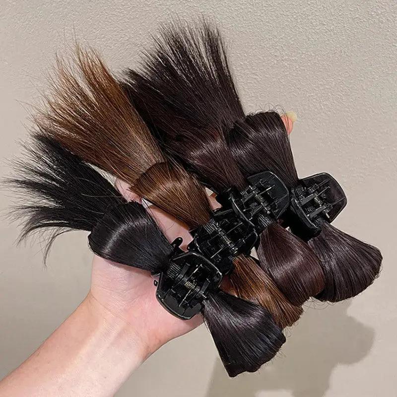 Half Tie Feather Crab Clip for High Ponytail Accessory