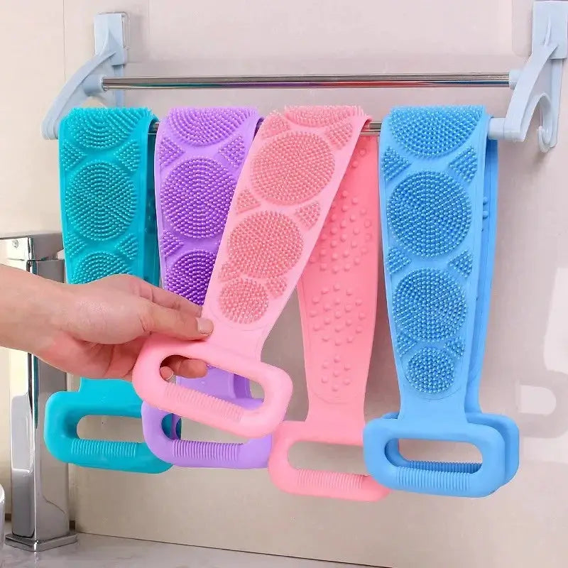 Body Sponge Silicone Back Brush Scrubber For Bathing