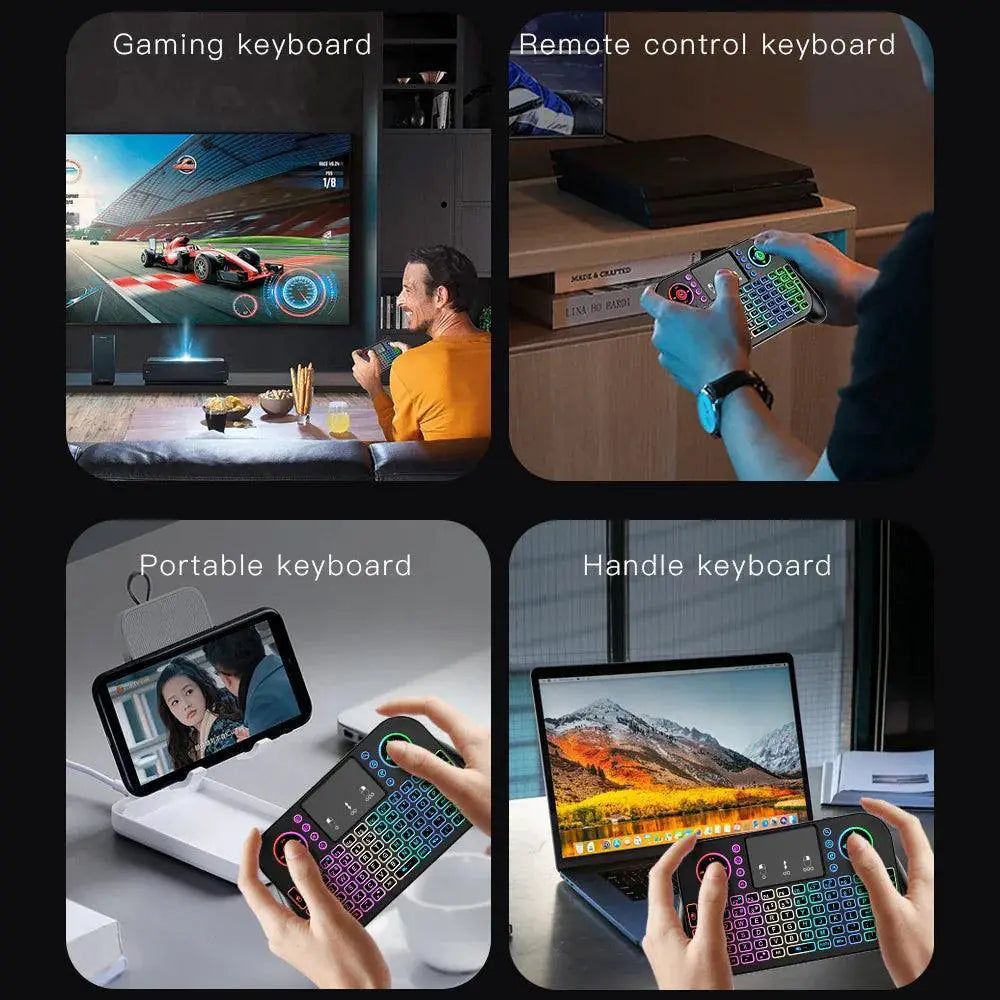 Universal Mini Wireless Keyboard With Touchpad Dual Connect