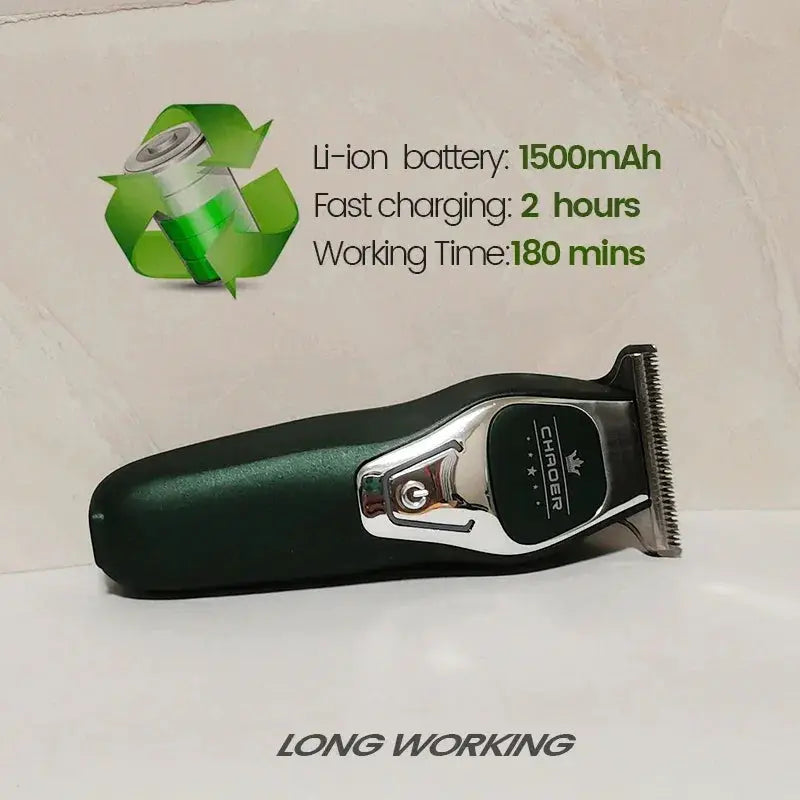 Powerful Professional Hair Trimmer Men 0mm T Blade Clipper