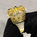 Full Bling D Crown Ring