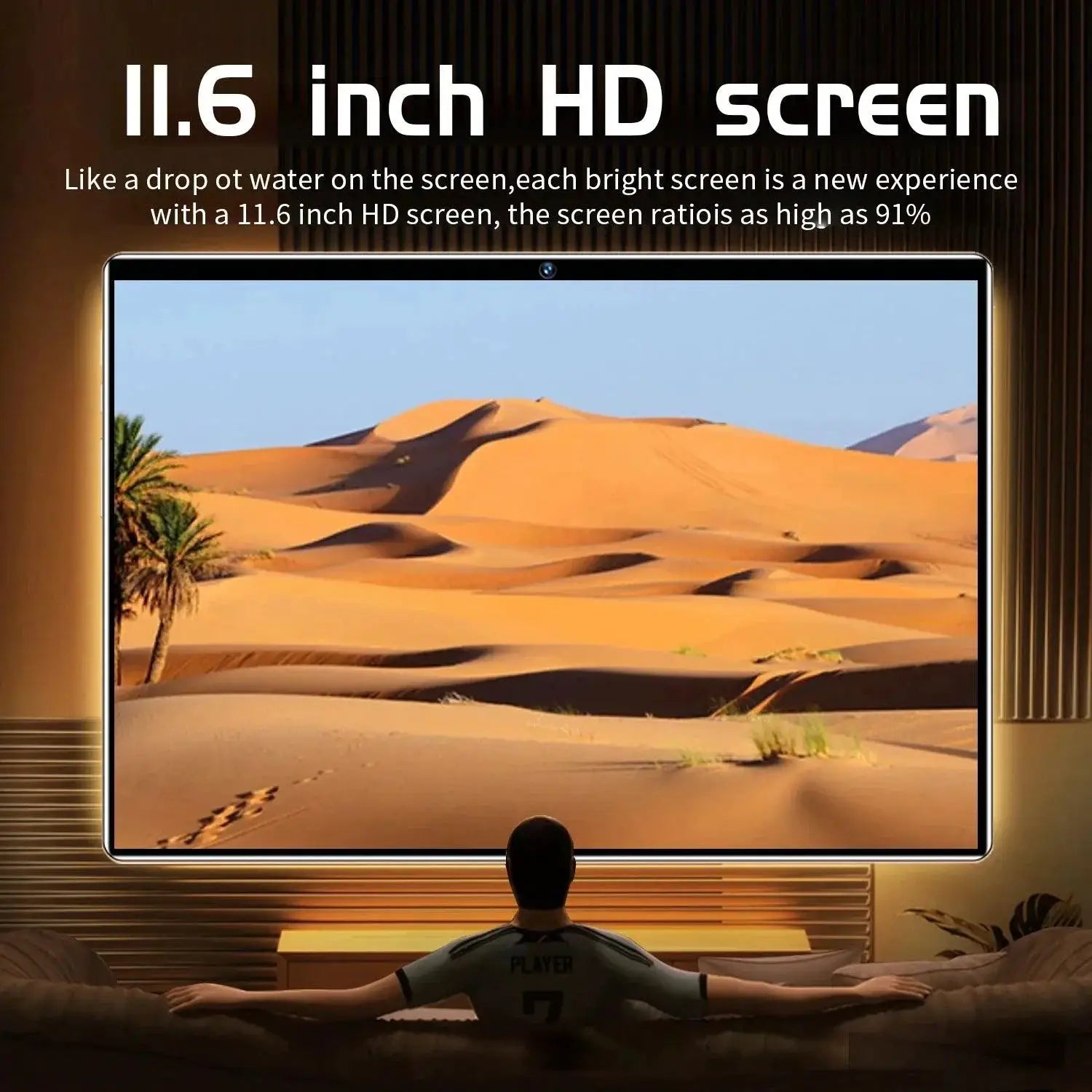 2023 5G Tablet With 11.6 Inch Full HD Display 16GB RAM
