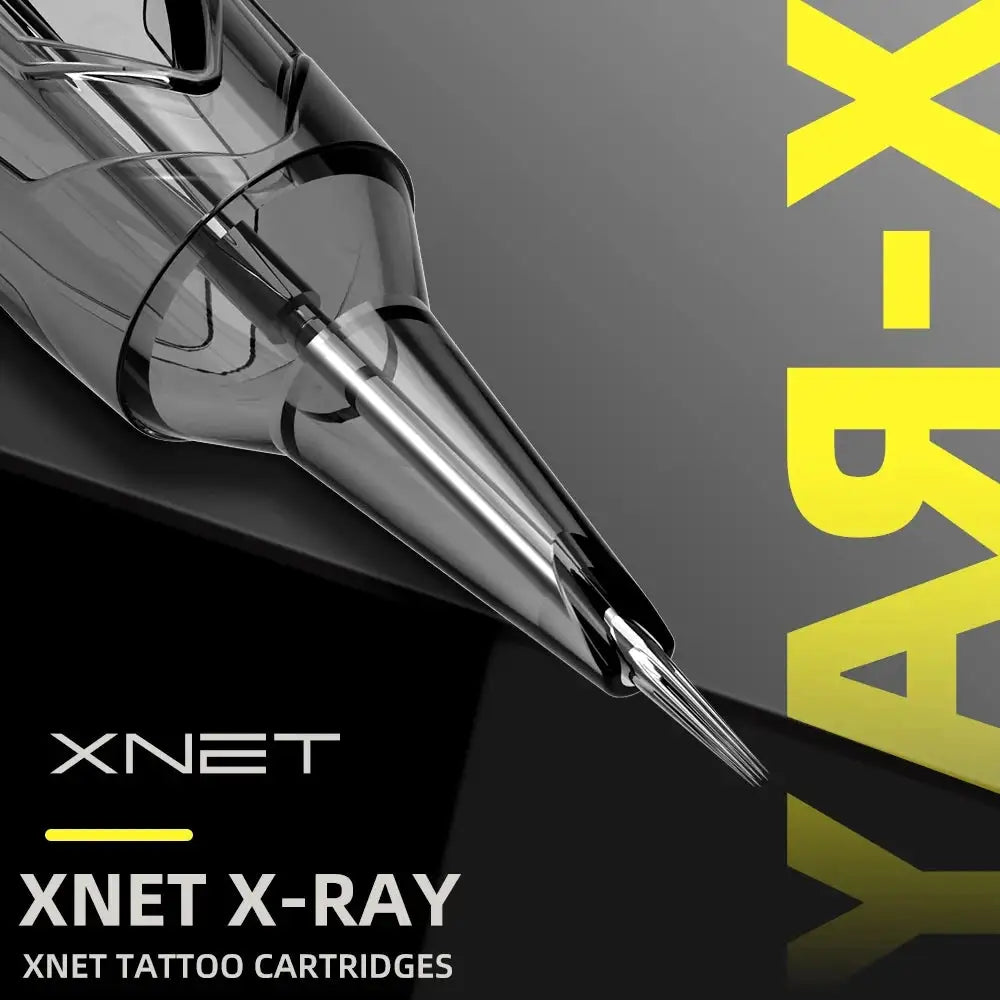 XNET X-RAY Tattoo Cartridge Needles 50pcs Mixed RL/RM/RS Disposable Sterilized Safety Tattoo Needles for Rotary Tattoo Machines