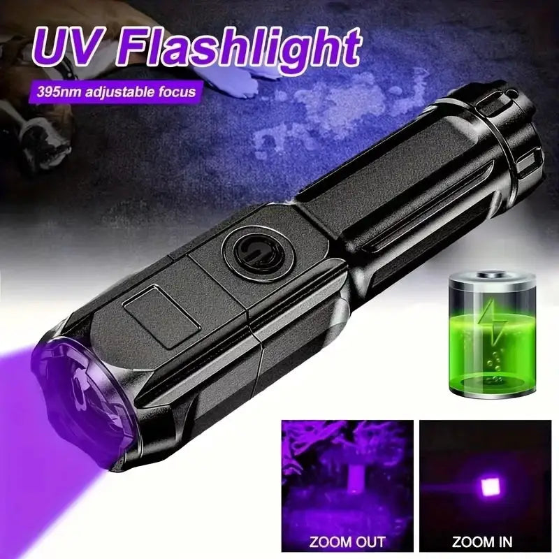 Zoomable UV Flashlight - Rechargeable Pet Detector — product view 14
