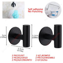 Bathroom Hardware Set with Wall Mount Organizer Space Saver