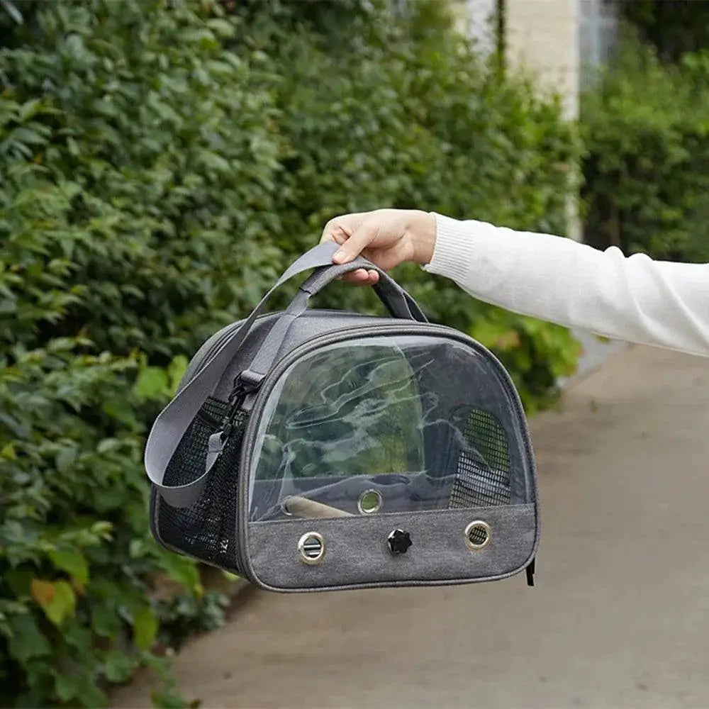 FeatherTrail Parrot Backpack With Perch Travel Carrier