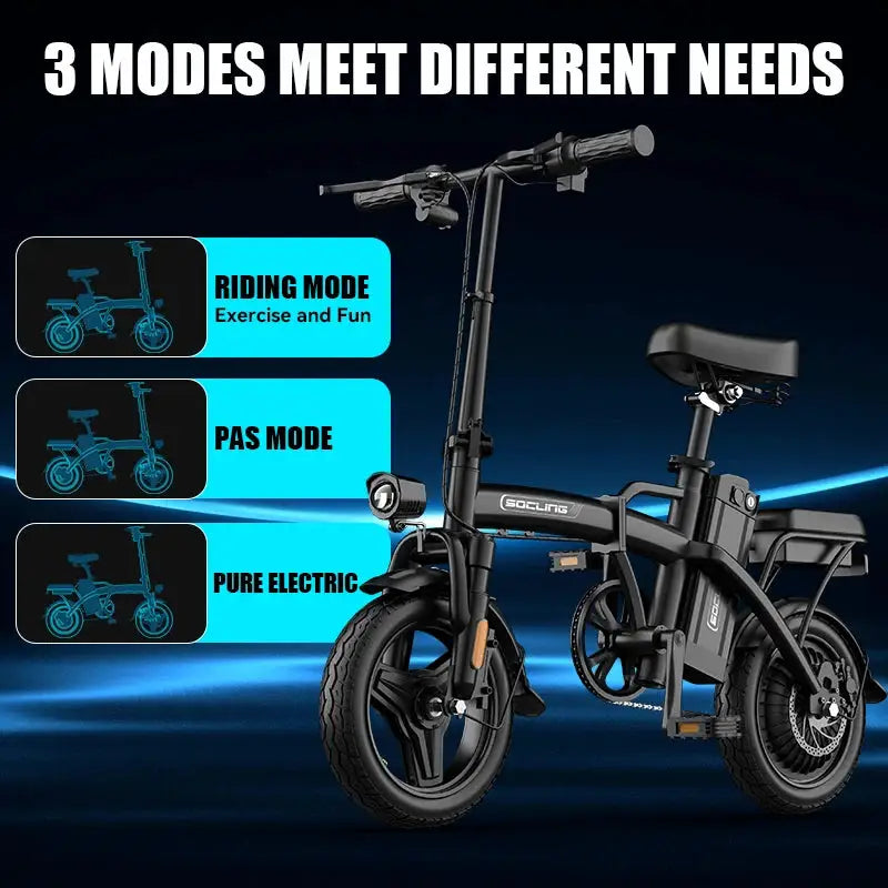 Compact 14 Foldable Electric Bicycle