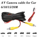 RCA Cable for Car Rear View Camera Shielding Clear