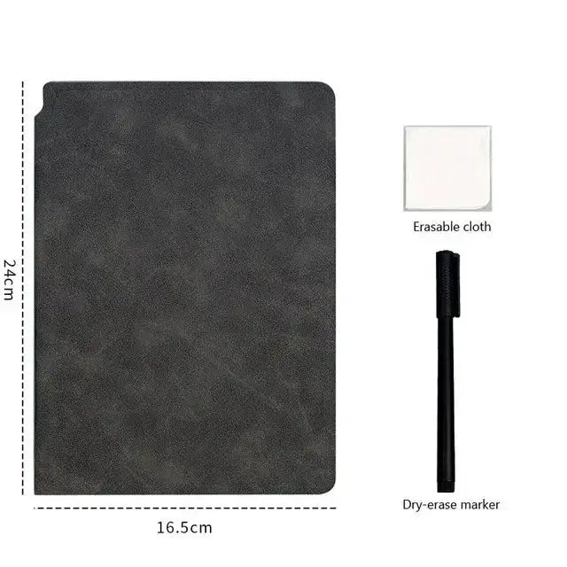 A5 Reusable Whiteboard Notebook With Free Pen And Dry Erase
