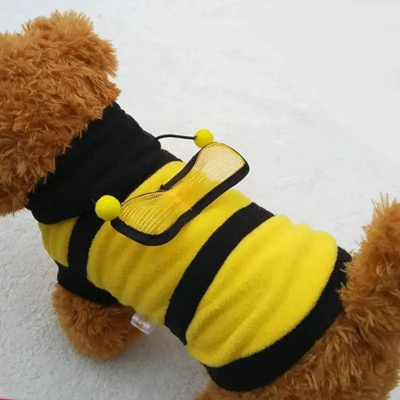 Bee Pet Hoodie Cute Bee Themed Halloween Cosplay Apparel