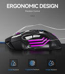 Hyperspeed RGB Gaming Mouse Ultimate Precision Ergonomic Design