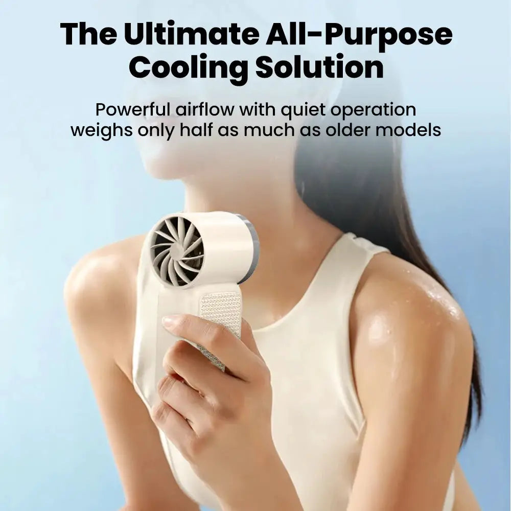 Mini Fan Handheld Portable Outdoor Small Fan 5-speed Adjust Ultra Mini Fan Type-C Rechargeable Home Office Summer Cooling Fans