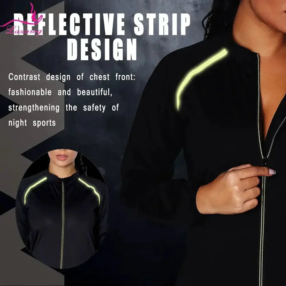 Lazawg Womens Sauna Jacket For Weight Loss Sweat Gear