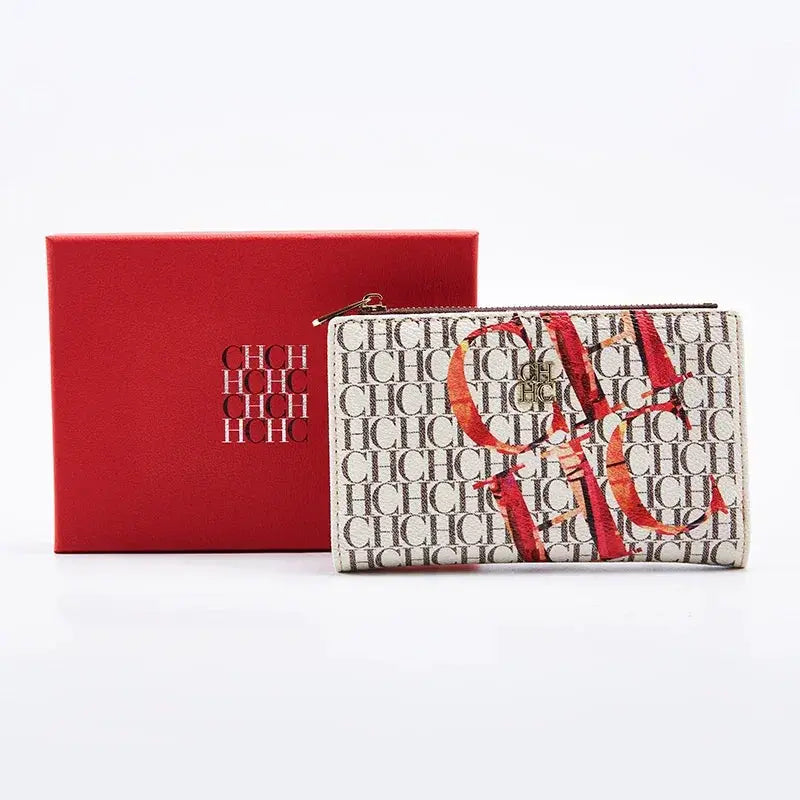CHCH Womens Cartoon Print Long Wallet Retro Classic