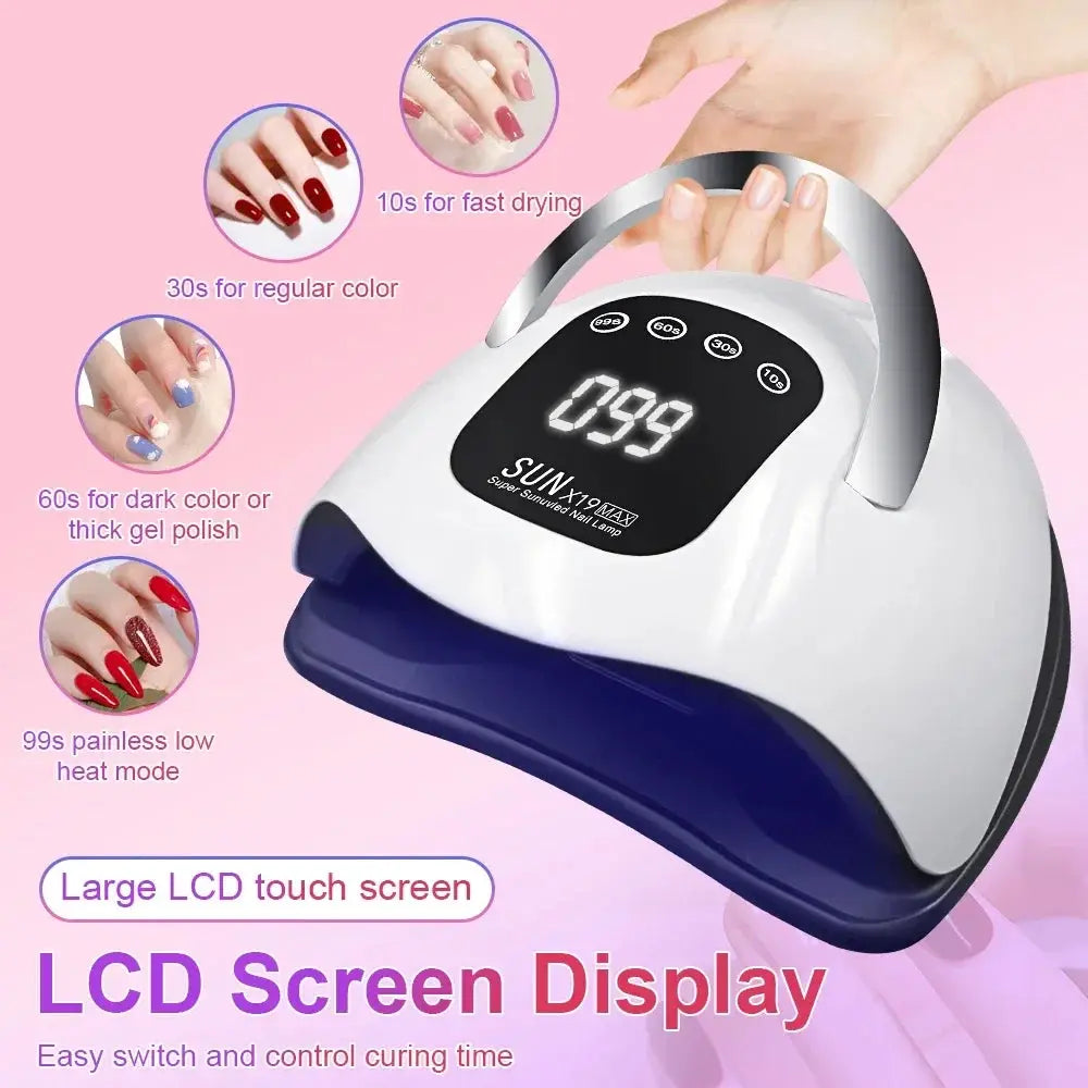 X19 Max UV LED Nail Dryer For Gel Polish Professional