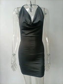 Y2K Halter Backless Mini Dress for Women