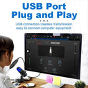 Lefon USB Condenser Microphone RGB Desktop for PC Gaming