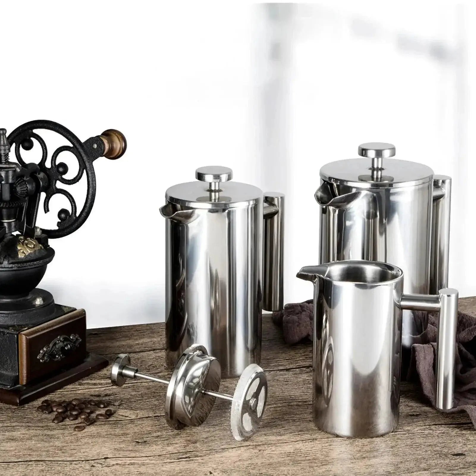 Insulated French Press Coffee Maker Pot 350ml 800ml 1000ml