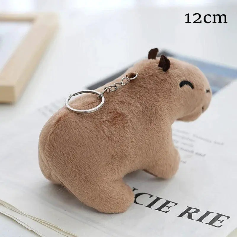 Soft Capybara Plush Keychain for Bags — 8.5x10cm