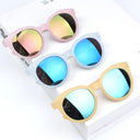 Colorful Kids Sunglasses with UV400 Protection Retro Round
