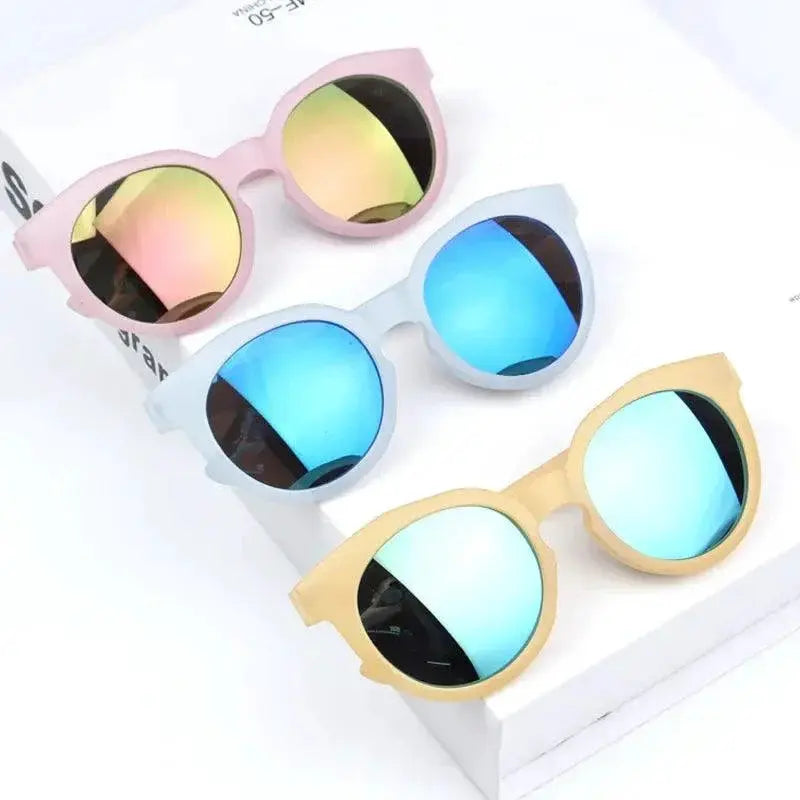 Colorful Kids Sunglasses UV400 Protection Retro Round