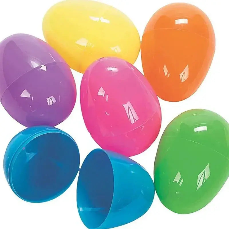 Easter Fillable Colorful Plastic Eggs Pack 12 24 36