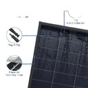 Rvpozwer 200W Bifacial Solar Panel