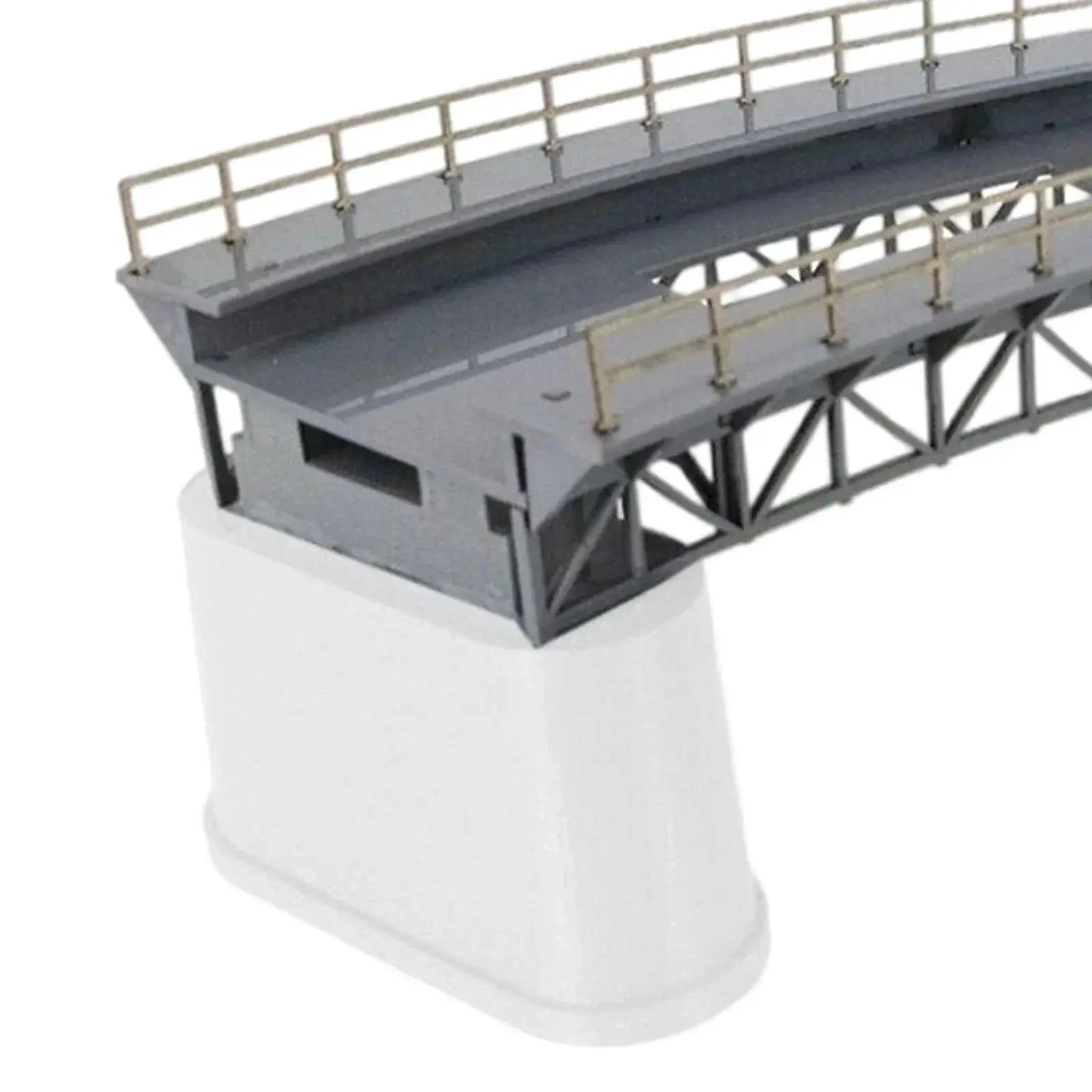 HO Scale Curved Bridge For Train Railway Scene 1 87