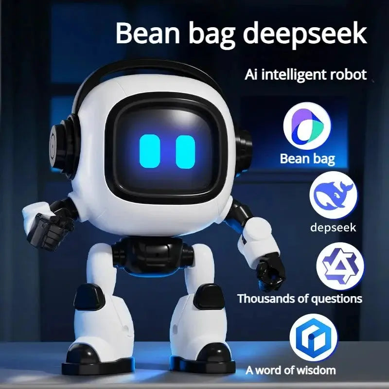 AI Desk Robot With Voice Recognition For Kids Screen Free Language Practice