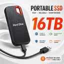 Mini Portable External Hard Drive SSD Type-C Backup Drive
