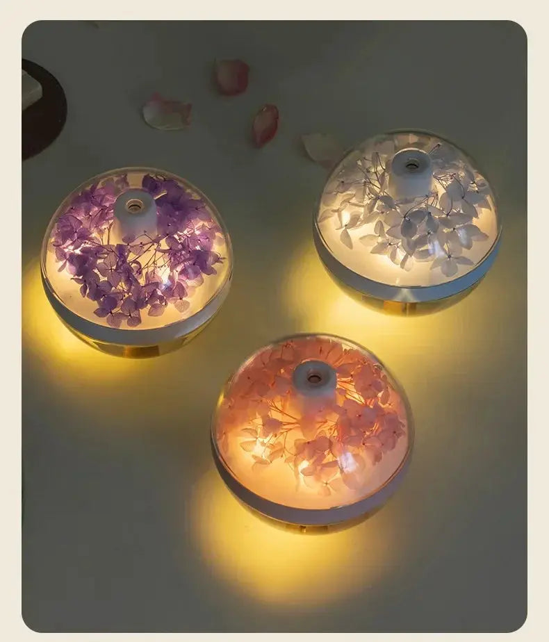 Rechargeable Ultrasonic Humidifier With LED Light - OurLum.com
