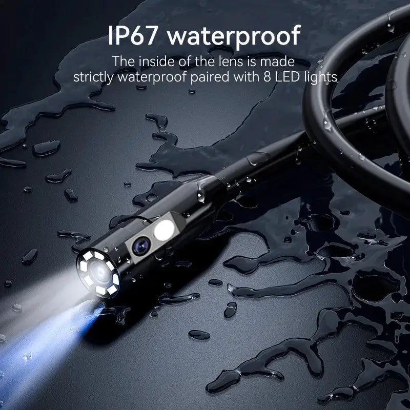 KERUI 1M/5M/10M/20M/30M Industrial Endoscope Camera 4.3 "Single Dual Lens HD 1080P Car Inspection Borescope IP67 Sewer Camera