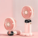 Rechargeable Handheld Fan - LED Digital Display