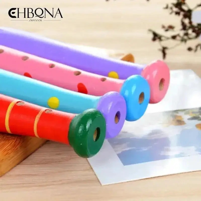 Cartoon Short Flute For Kids 6 Hole Woodwind Instrument