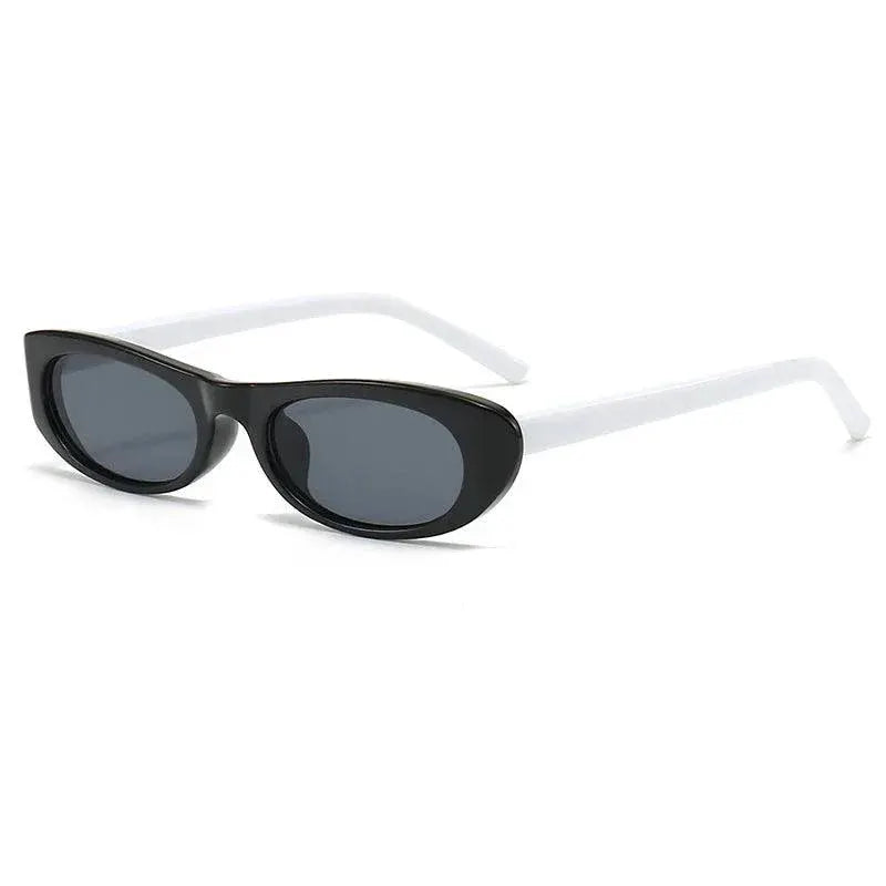 Trendy Womens Retro Oval Sunglasses Small Frame UV400
