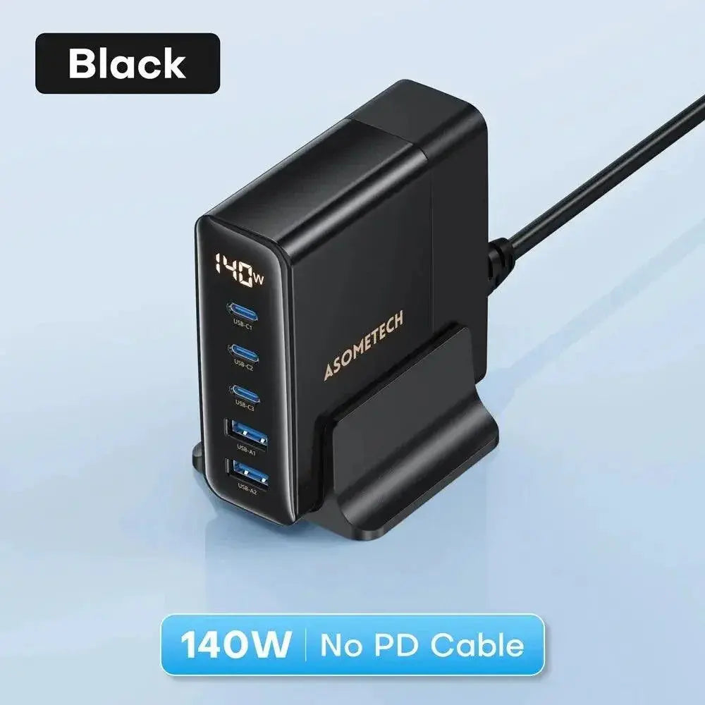 Asometech Gan USB C Charger Five Port Power Hub — product view 9