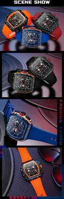 MINIFOCUS Men's Military Sport Chronograph Quartz Watch