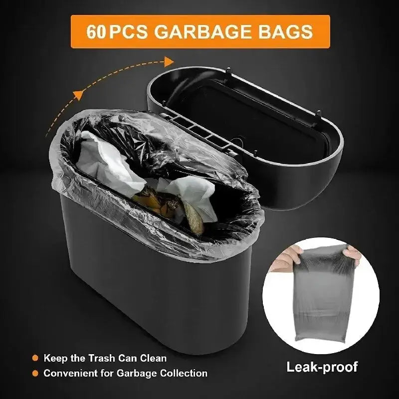 Universal Car Trash Bin Organizer Hanging Garbage Dust Case