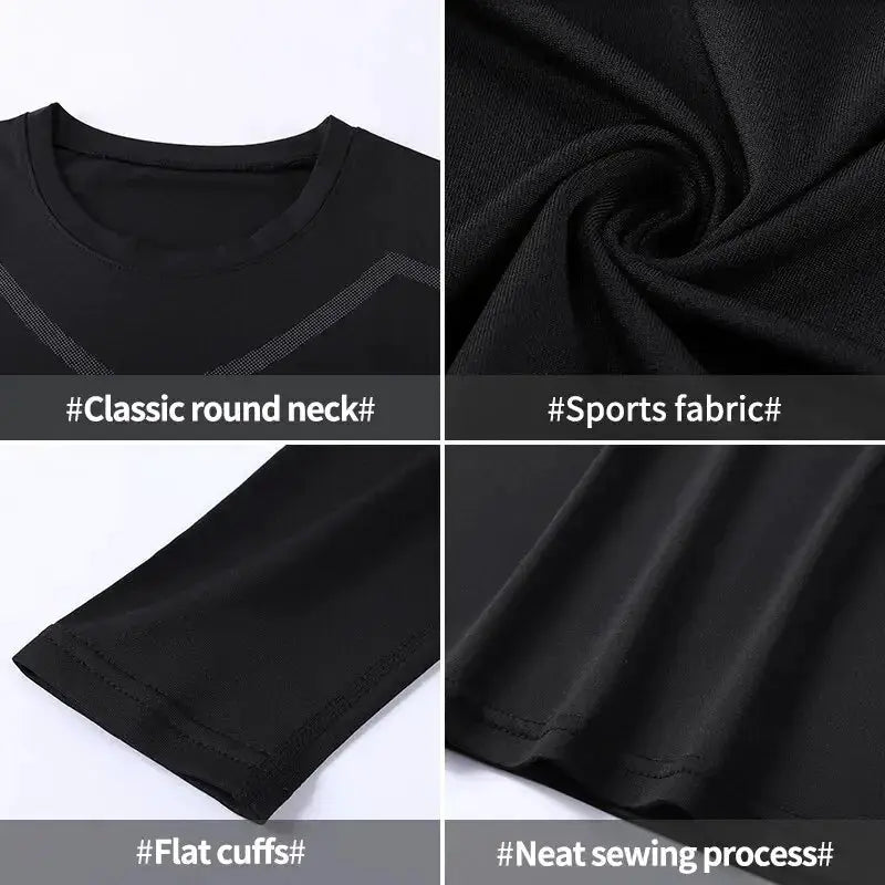 Quick Drying Tight Fitting Suit For Men's Sports Top