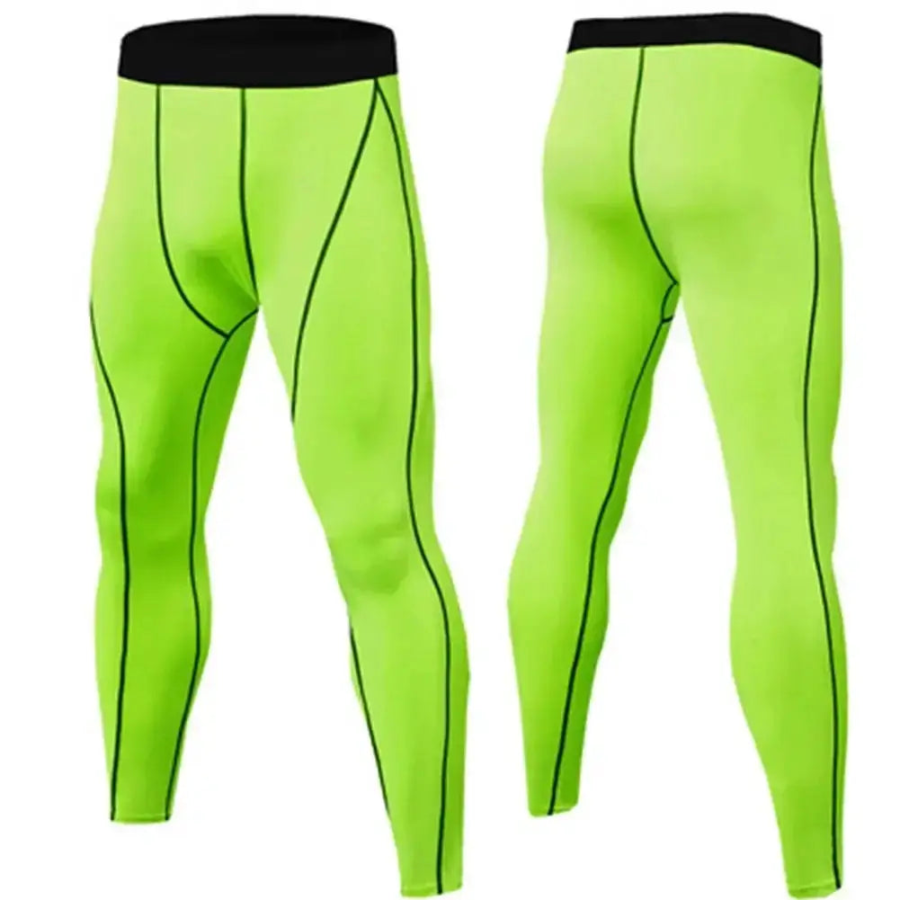 Mens Quick Dry Compression Leggings For Running Fitness