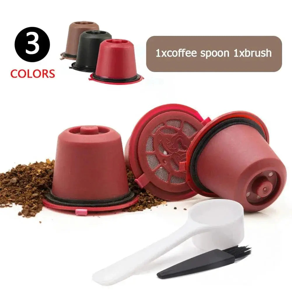 Refillable Reusable Coffee Capsule Filters 3 Pack Nespresso