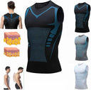 Men's Ionic Shaping Vest Ice-Silk Slimming Body Shaper Top