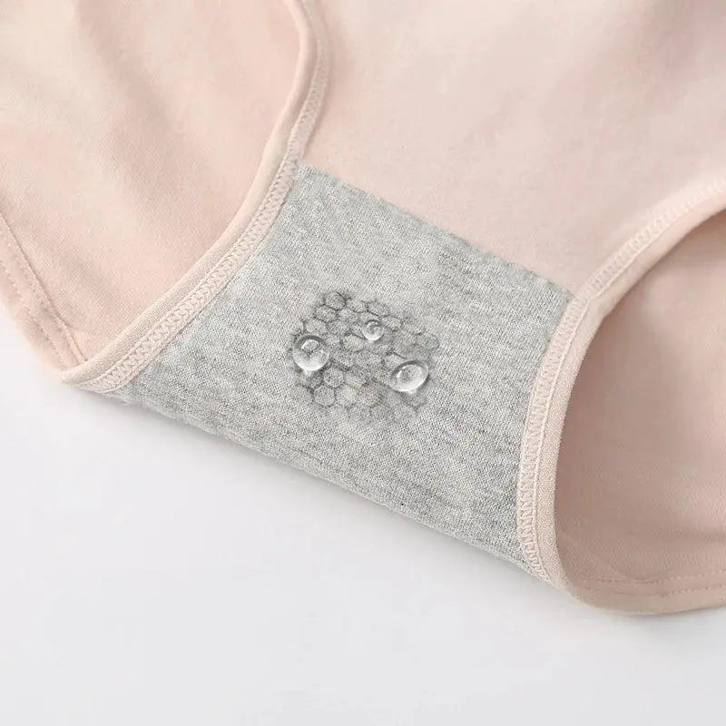 4 Piece High Waist Cotton Panties Set For Women Lingerie