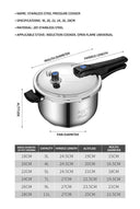 Pressure Cooker for Gas Induction Universal Stainless Steel