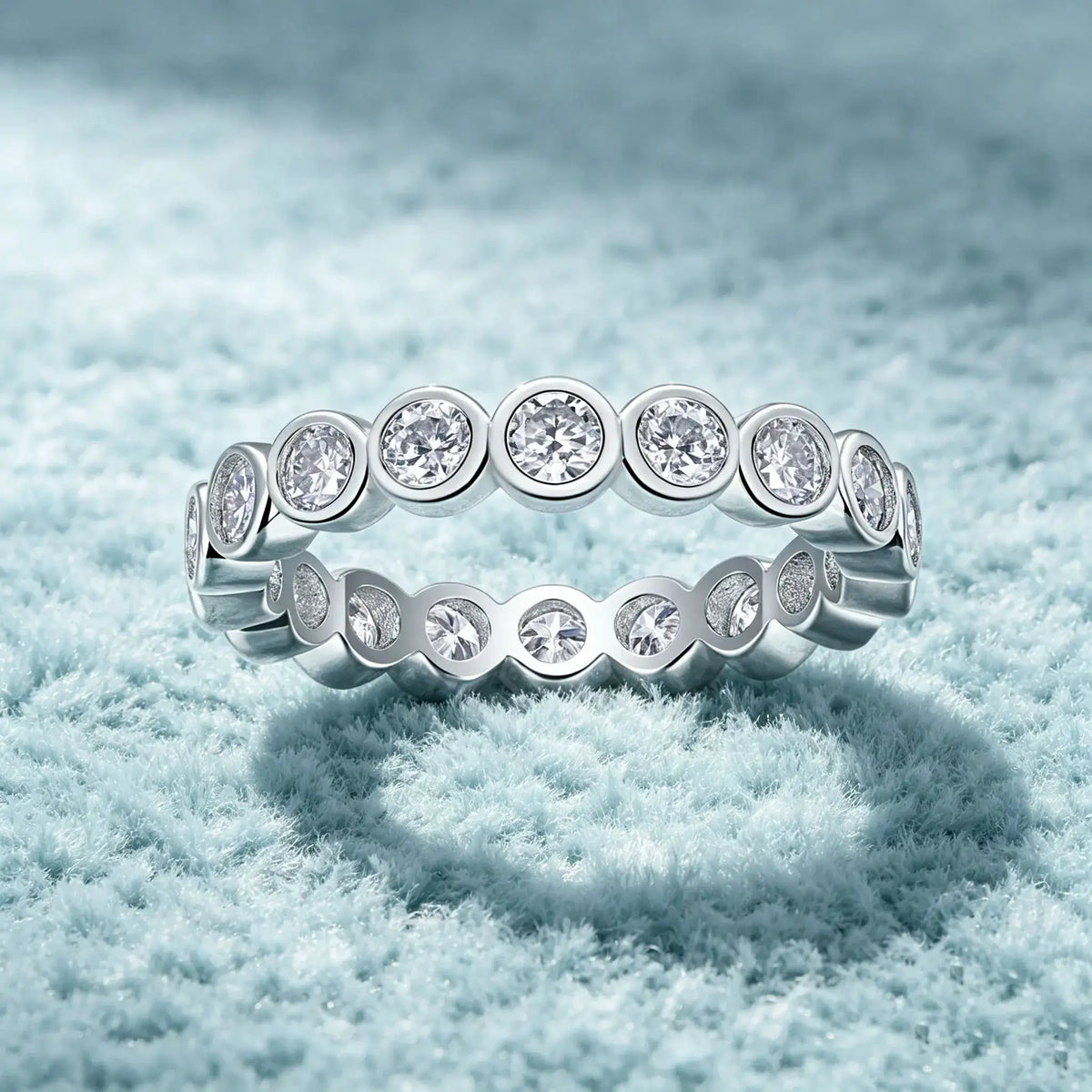 Gdtc Certified Sterling Silver Moissanite Ring — product image 2