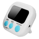 LED Counter Display Alarm Clock Manual Electronic Countdown Sports Magnetic Digital Timer Kitchen Cooking Shower Study Stopwatch