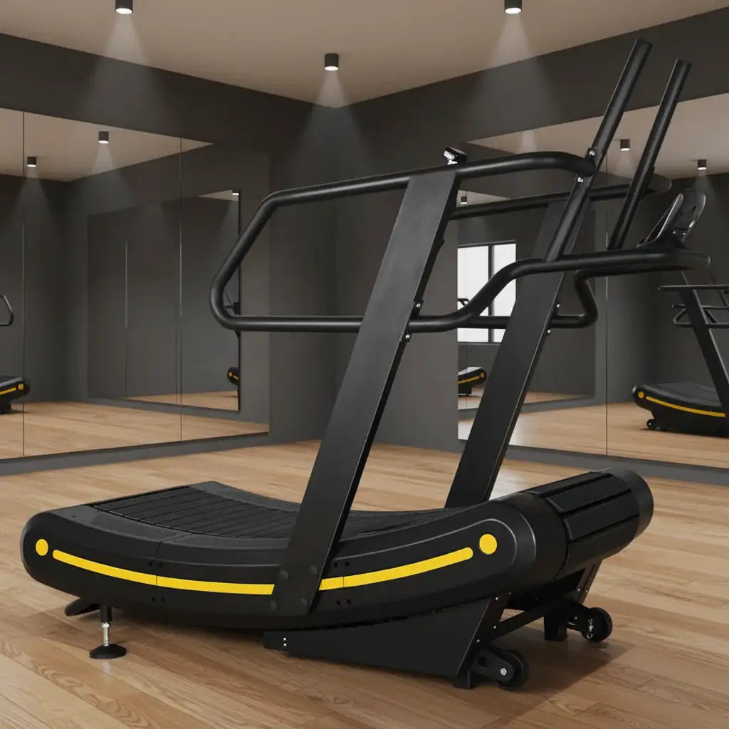 Curved Unpowered Manual Mechanical LED Screen Walking Pad Home Gym & Commercial Fitness Treadmill for Bodybuilding
