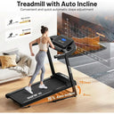 Adjustable Incline Walking Pad 330 Lbs 3.0 HP Quiet Motor